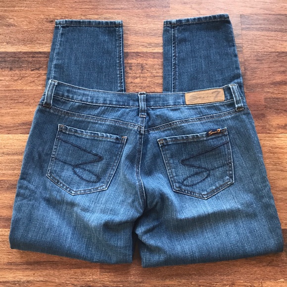 Seven7 Straight Ankle Cut Jeans Size 6 - Picture 3 of 4